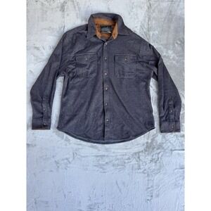 Jach's Wool Blend Shirt Jacket Blue XL